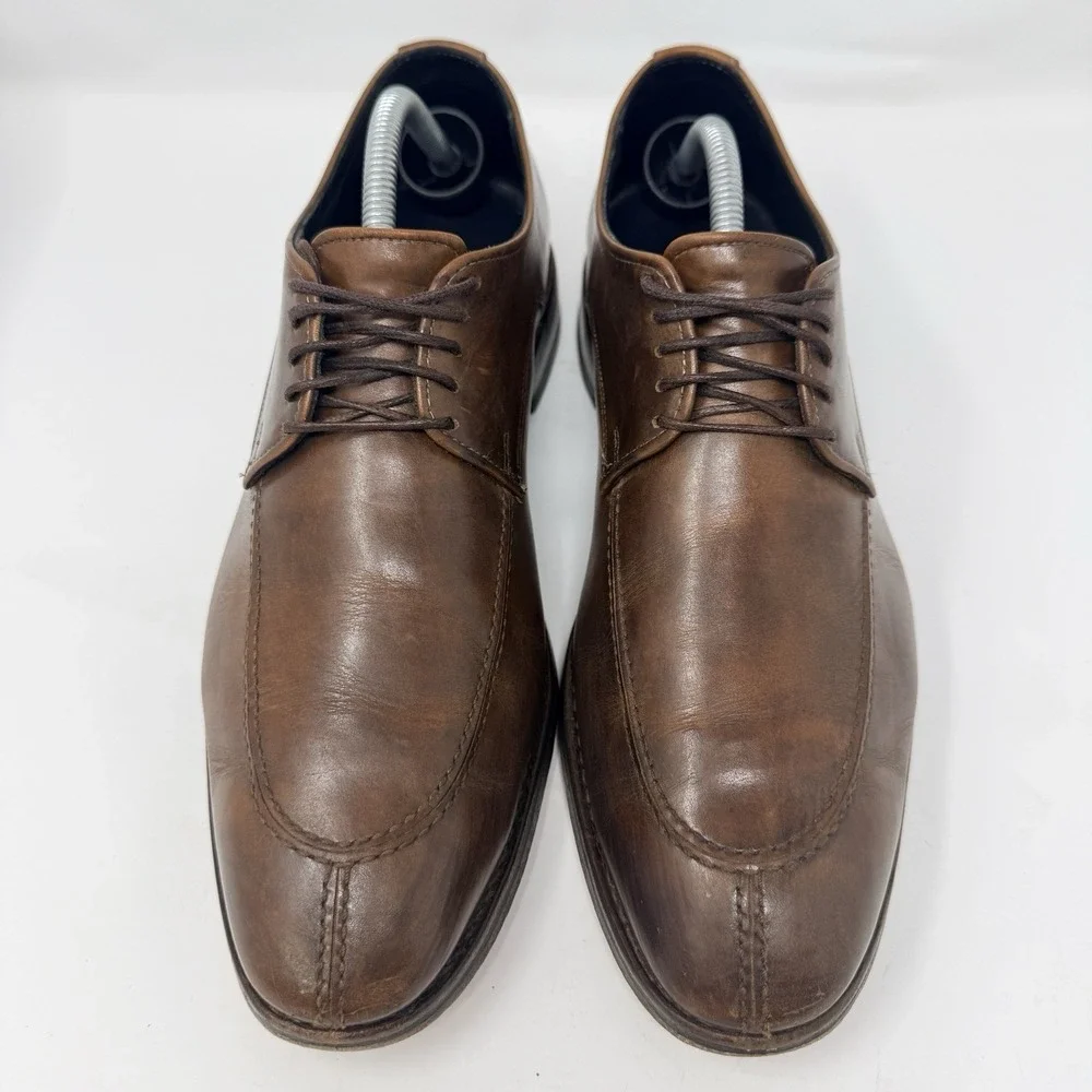 Allen Edmonds Crosby Street Split‎ Toe Derby Shoes Brown Leather USA 10B 2296